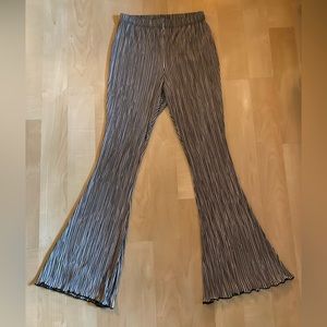 TOPSHOP - Flare Pants - Elastic waistband and ribbed fabric